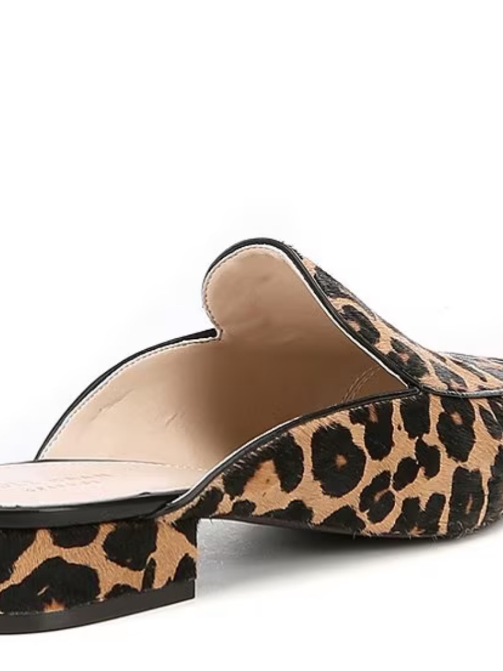 Cole Haan Leopard Calf-Hair Slip-On Mules in Tan & Black NEW WITHOUT TAGS - Picture 6 of 10